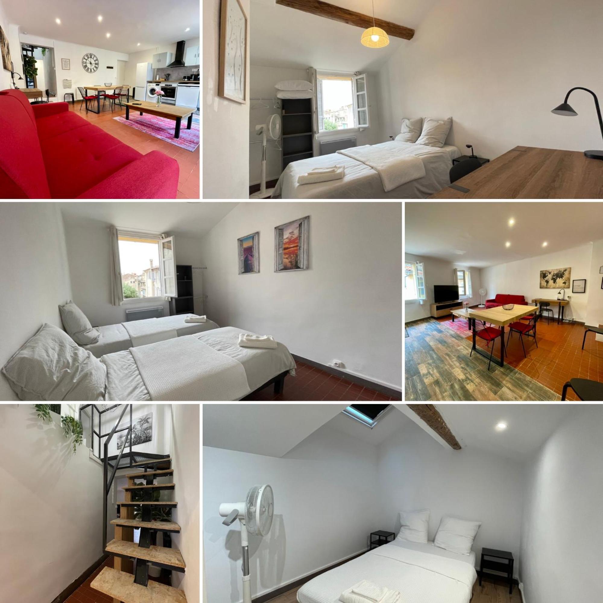 אקס-אן-פרובאנס Spacieux Appartement T4 / 70 M2 8 Personnes מראה חיצוני תמונה